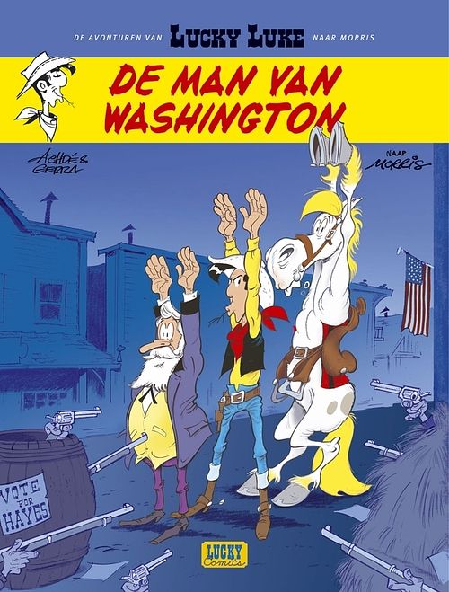 Foto van Lucky luke - 03 - de man van washington - achde, laurent gerra, morris - paperback (9782884712507)