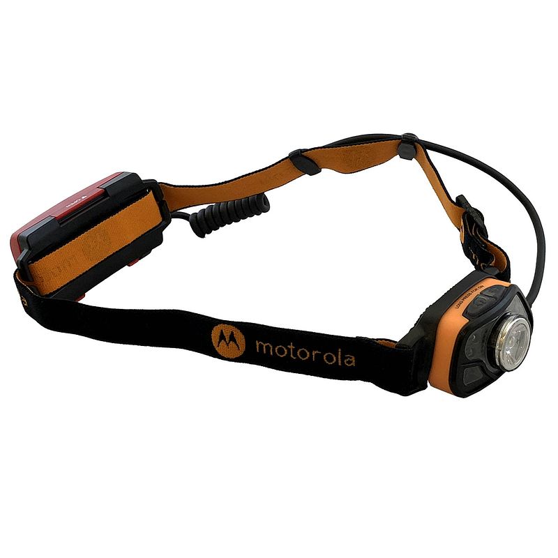 Foto van Motorola mhc250 - led hoofdlamp 250 lumen motion+light - oranje