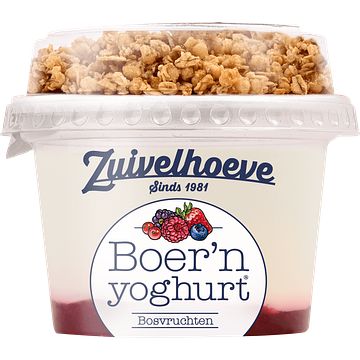 Foto van Zuivelhoeve boer'sn yoghurt® bosvruchten & muesli 170g bij jumbo