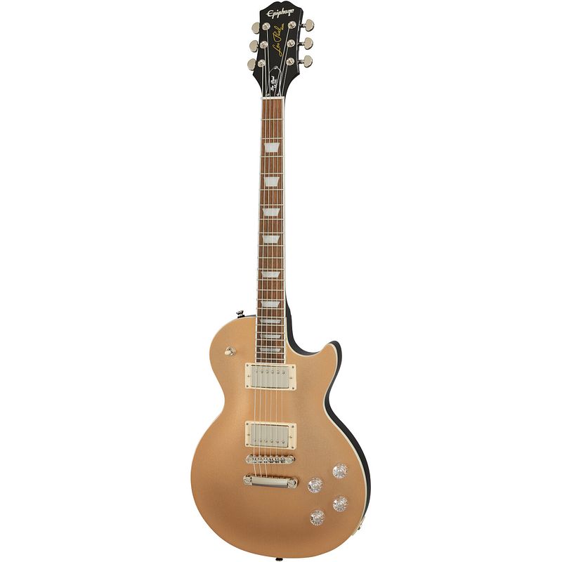 Foto van Epiphone les paul muse smoked almond metallic elektrische gitaar