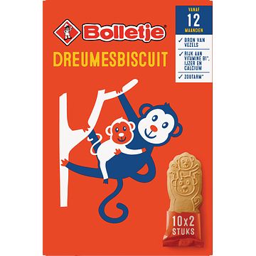 Foto van Bolletje dreumesbiscuit vanaf 12 maanden 10 x 2 stuks 150g bij jumbo