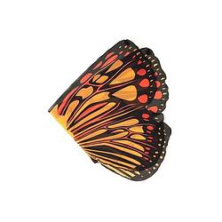 Foto van Vlinder verkleed vleugels voor kids oranje - verkleedattributen