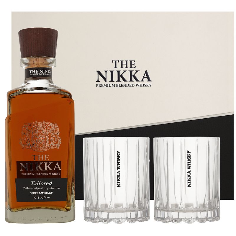 Foto van Nikka tailored + 2 glazen 70cl whisky