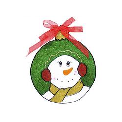 Foto van Kerst raamstickers/raamdecoratie sneeuwpop plaatjes 18 cm - feeststickers