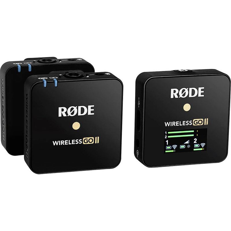 Foto van Rode microphones wireless go ii dasspeld spraakmicrofoon zendmethode:usb incl. tas, incl. windkap, incl. kabel