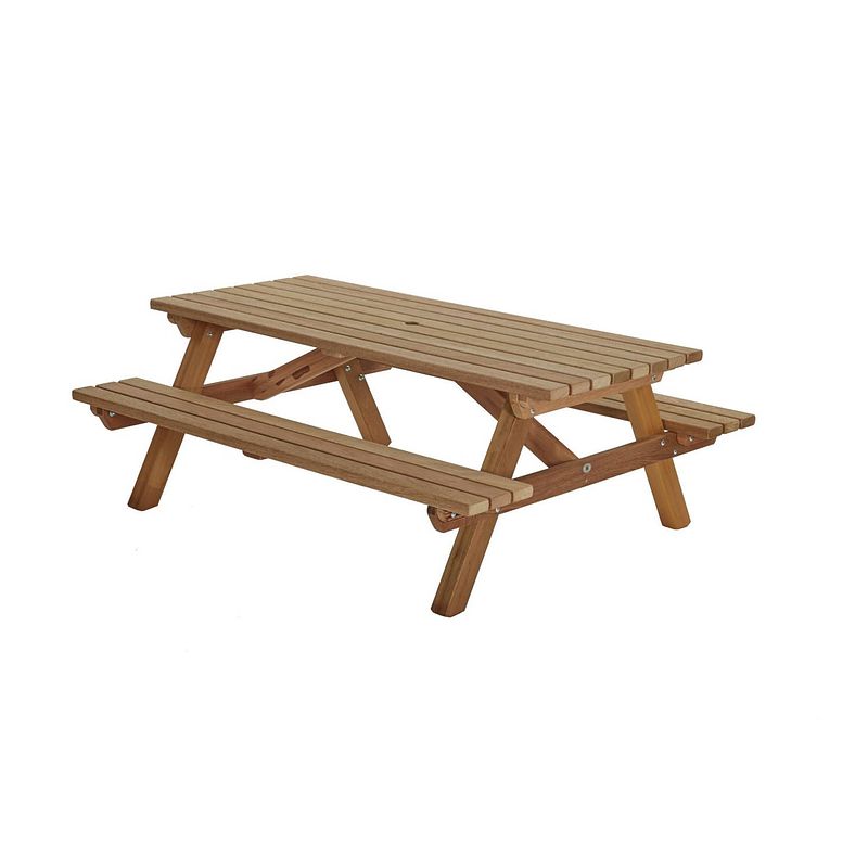 Foto van Picknicktafel hardhout 200cm