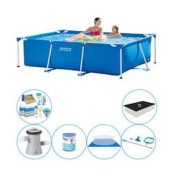 Foto van Intex frame pool rechthoekig 220x150x60 cm - zwembad combinatie deal