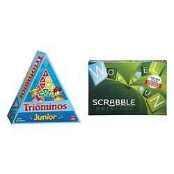 Foto van Spellenbundel - 2 stuks - triominos junior & scrabble original