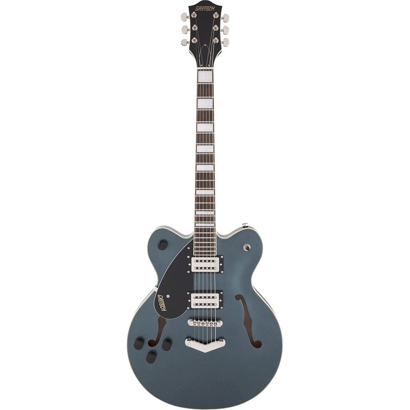 Foto van Gretsch g2622lh streamliner centerblock dc lh gunmetal semi-akoestische gitaar