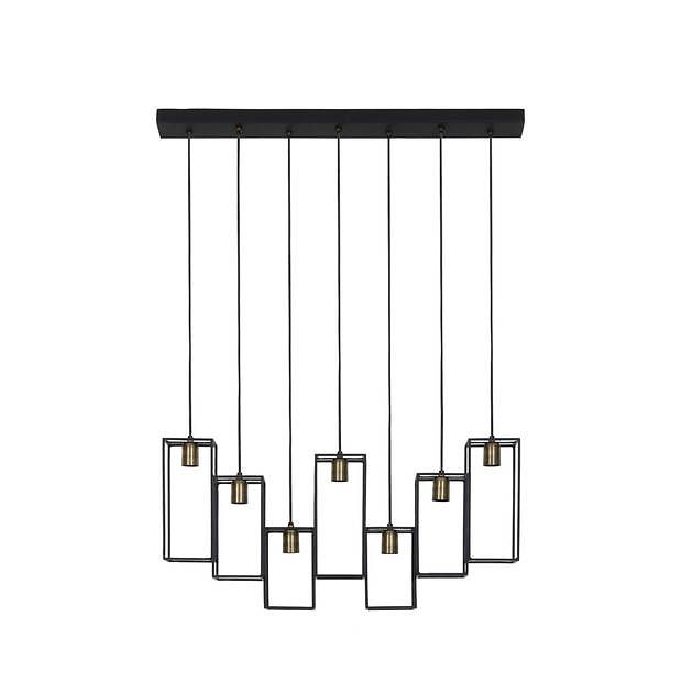 Foto van Light & living - hanglamp marley - 84x15x57 - zwart