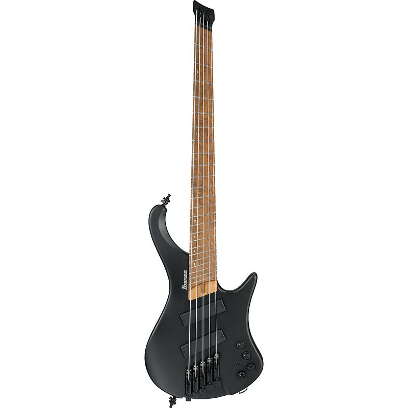 Foto van Ibanez bass workshop ehb1005ms black flat 5-snarige elektrische multiscale basgitaar met gigbag