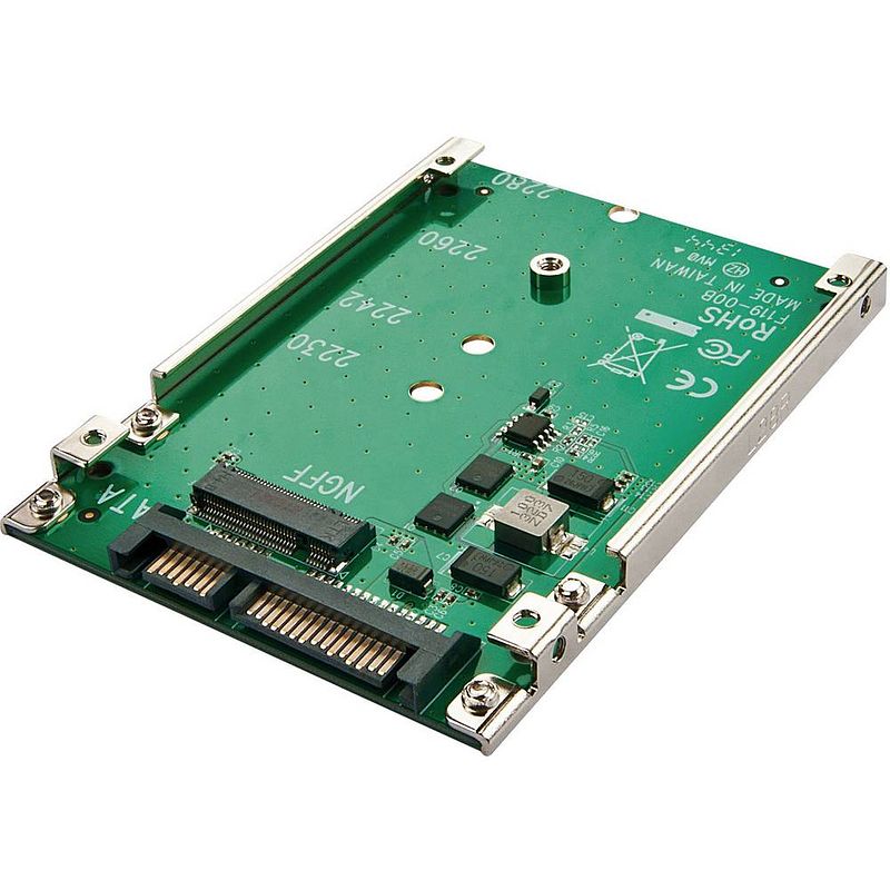 Foto van Renkforce renkforce interface-converter [1x sata-combi-stekker 15+7-polig - 1x m.2 ngff]