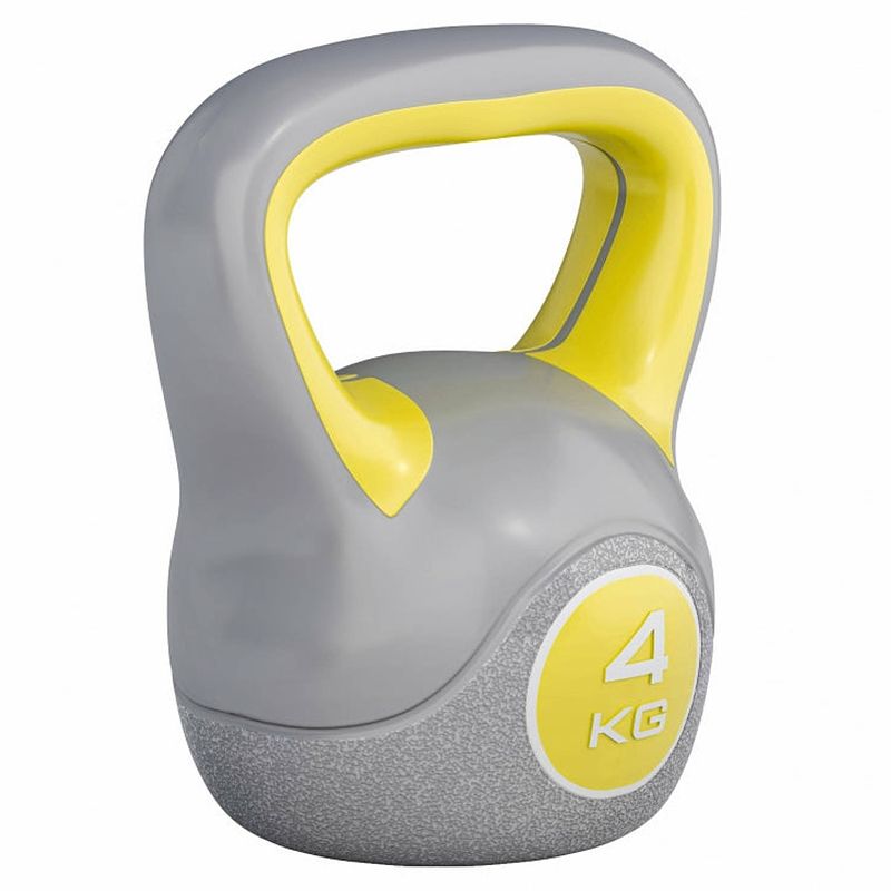 Foto van Gorilla sports kettlebell - kunststof trendy - 4 kg