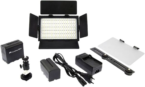 Foto van Falcon eyes led lamp set dimbaar dv-216vc-k2 incl. accu