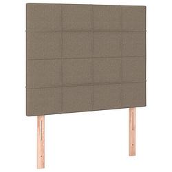 Foto van Vidaxl hoofdborden 2 st 80x5x78/88 cm stof taupe