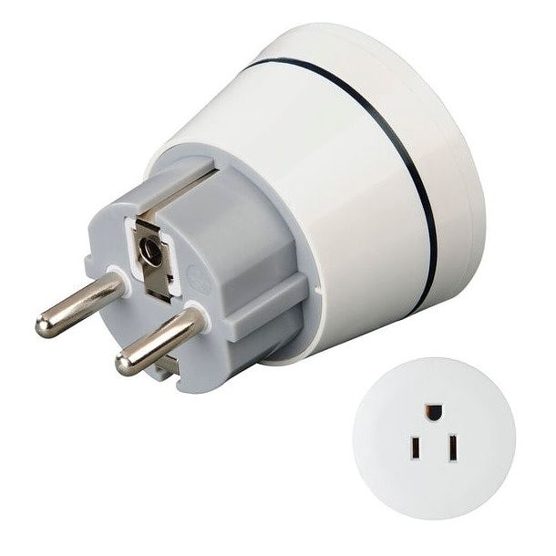 Foto van Hama reisadapter type a en type b, 3-polig, voor apparaten uit amerika en canada wifi adapter wit