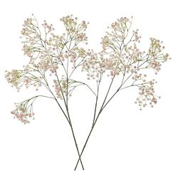 Foto van 2x stuks kunstbloemen gipskruid/gypsophila takken roze 95 cm - kunstbloemen