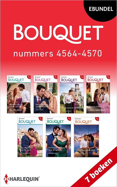 Foto van Bouquet e-bundel nummers 4564 - 4570 - maisey yates, jane porter, lorraine hall, carol marinelli, kali anthony, amanda cinelli, joss wood - ebook