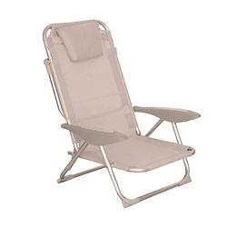 Foto van Innov'saxe clic clac des plages fauteuil - aluminium frame - grijs