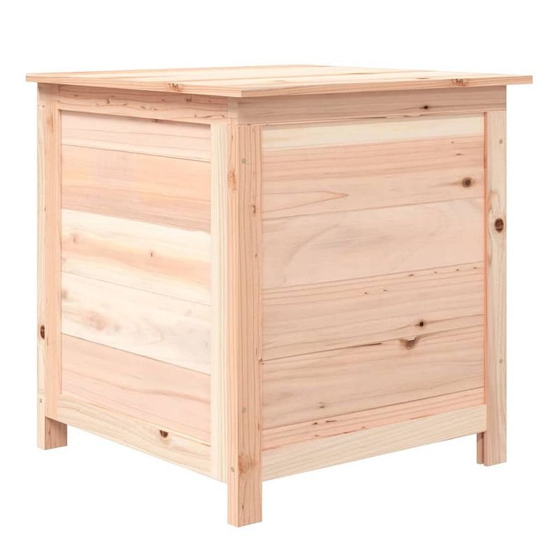 Foto van The living store houten kussenbox - 50 x 50 x 56 cm - massief vurenhout