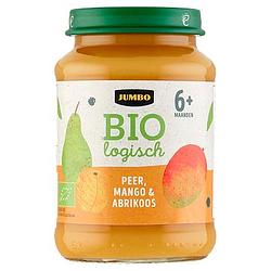 Foto van Jumbo biologisch peer, mango & abrikoos 6+ maanden 190g