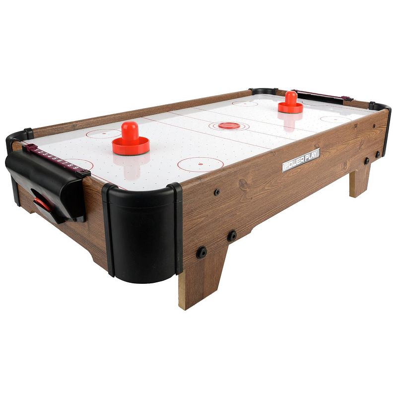 Foto van Toyrific airhockeytafel 27 inch bruin 5-delig