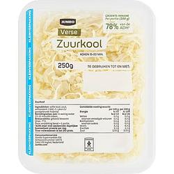 Foto van Jumbo verse zuurkool 250 g kleinverpakking