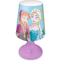 Foto van Disney frozen tafellamp/bureaulamp/nachtlamp voor kinderen - lila - kunststof - 18 x 9 cm - nachtlampjes