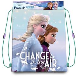 Foto van Disney frozen 2 sport gymtas / rugzak voor kinderen - 40 x 30 cm - gymtasje - zwemtasje