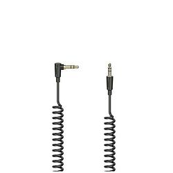 Foto van Hama audiokabel flexi-slim spiraal, 3,5-mm-jack-st. 90 - stekker, stereo, 1,5 m luidspreker kabel