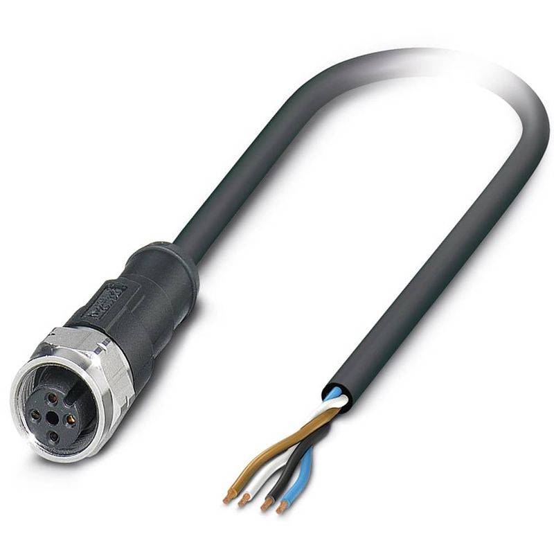 Foto van Phoenix contact 1548943 sensor/actuator connector, geassembleerd m8 aantal polen: 4 bus, recht 5.00 m 1 stuk(s)