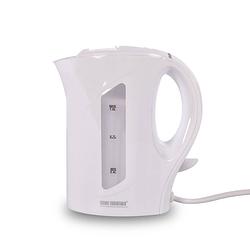 Foto van Waterkoker elektrische waterkoker 1 liter wit 900 watt voor snelkokend compact design snoerlengte 1 m