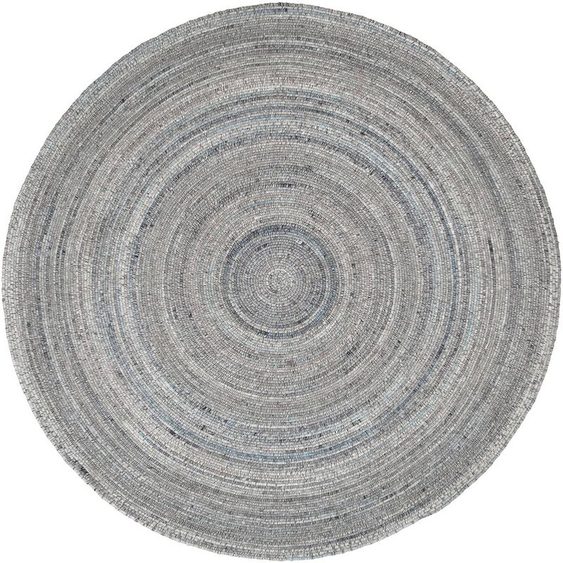 Foto van Must living carpet sterling round large,ø200 cm, blue, 80% wool 20%...