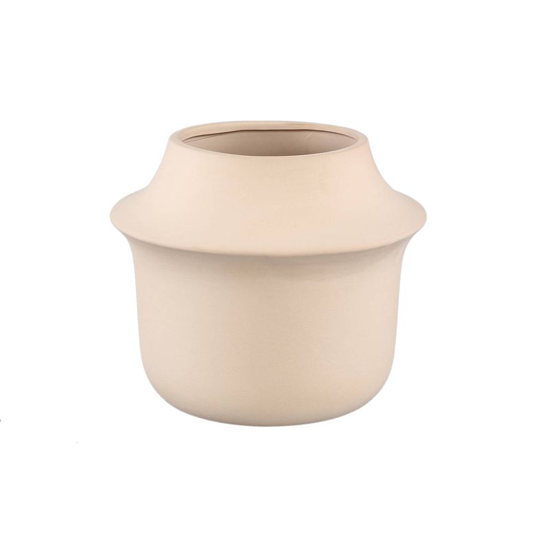 Foto van Ptmd vivaldi cream ceramic pot round s