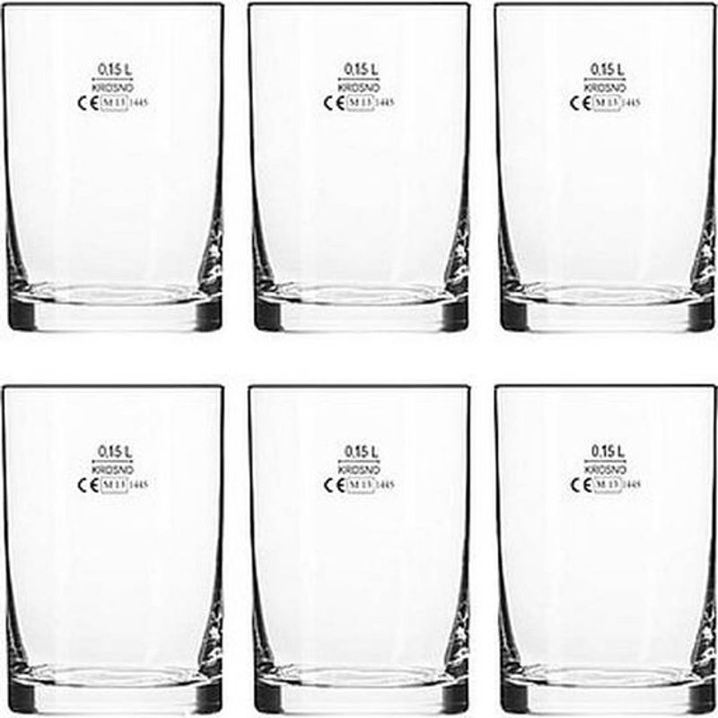 Foto van Krosno tumbler glazen - 150 ml - amuseglazen