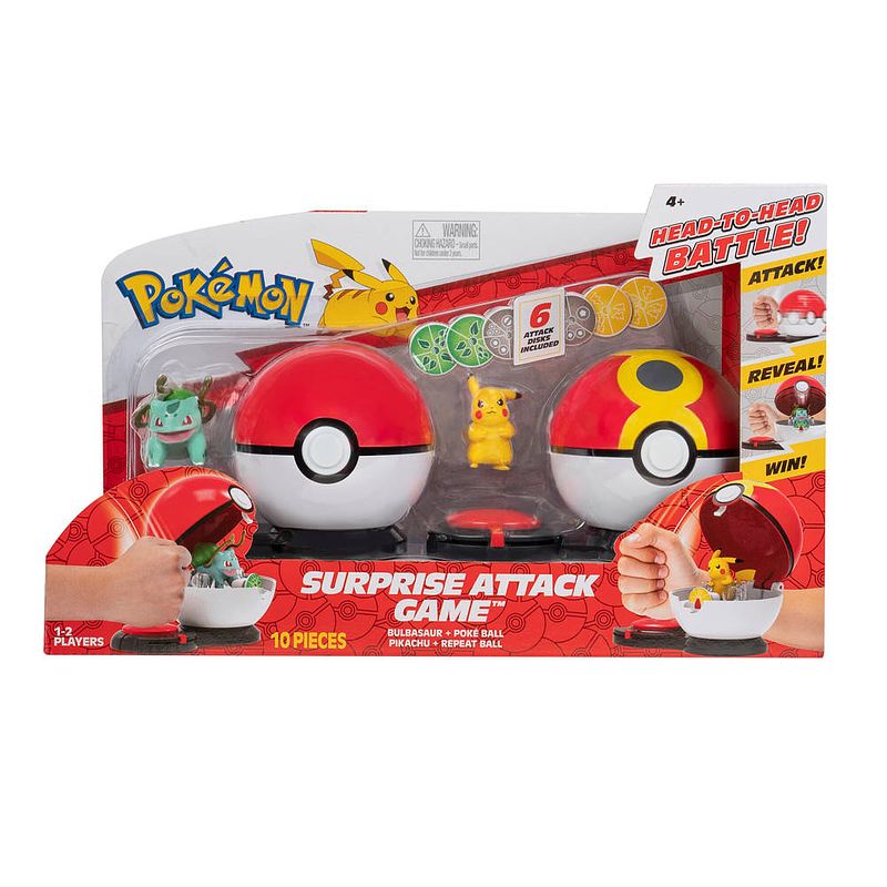 Foto van Pokémon surprise attack poké ball battle game