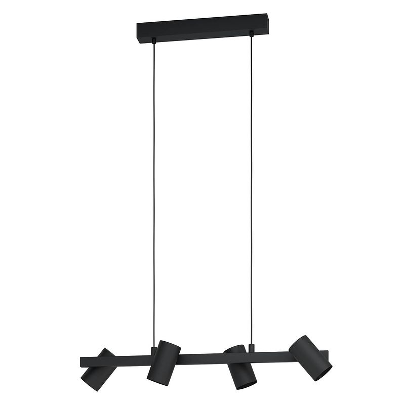 Foto van Eglo gatuela 1 hanglamp - e14 - 76 cm - zwart