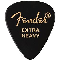 Foto van Fender 351 zwart premium celluloid picks extra heavy (set van 12)
