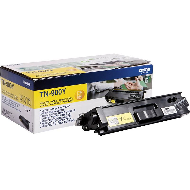 Foto van Brother toner tn-900y tn900y origineel geel 6000 bladzijden