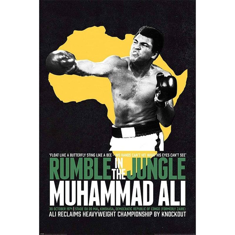 Foto van Pyramid muhammad ali rumble in the jungle poster 61x91,5cm