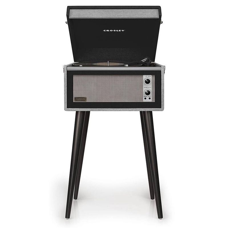 Foto van Crosley bermuda - platenspeler - bluetooth - grijs