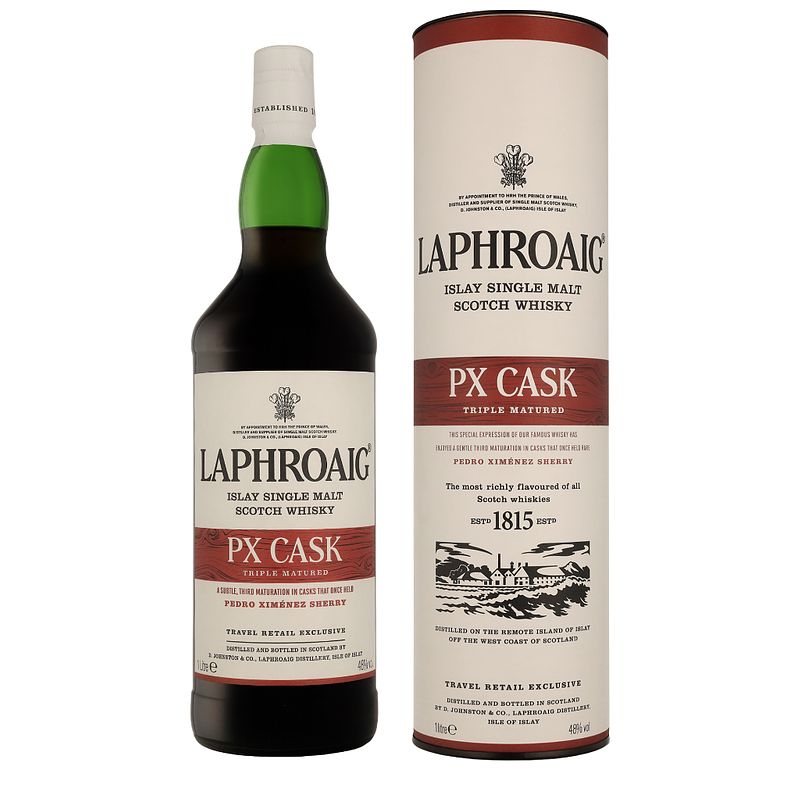 Foto van Laphroaig px cask 1ltr whisky + giftbox