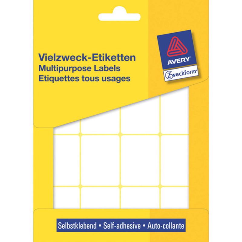 Foto van Etiket zweckform 38x29mm wit pakje a 384 etiketjes