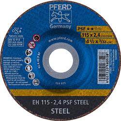 Foto van Pferd psf steel 61740122 doorslijpschijf gebogen 115 mm 22.23 mm 25 stuk(s)