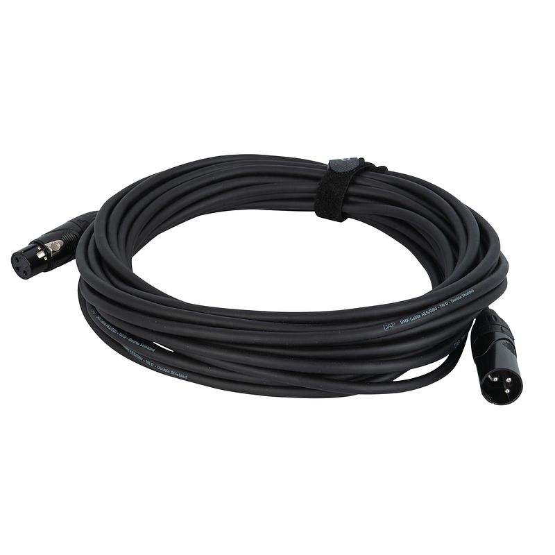 Foto van Dap flx09 dmx-kabel xlr 3-pins m-f 6 meter