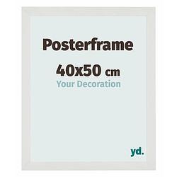 Foto van Posterlijst 40x50cm wit mat mdf