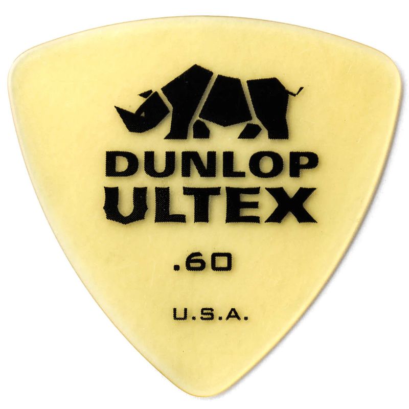 Foto van Dunlop 426p060 ultex triangle pick 0.60 mm plectrumset (6 stuks)