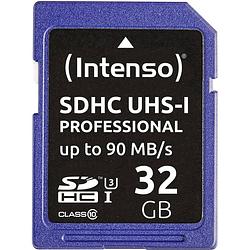 Foto van Intenso professional sdhc-kaart 32 gb class 10, uhs-i