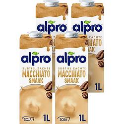 Foto van Alpro sojadrink macchiato houdbaar 4 x 1l bij jumbo