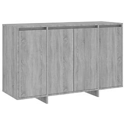 Foto van Vidaxl dressoir 120x41x75 cm spaanplaat grijs sonoma eikenkleurig